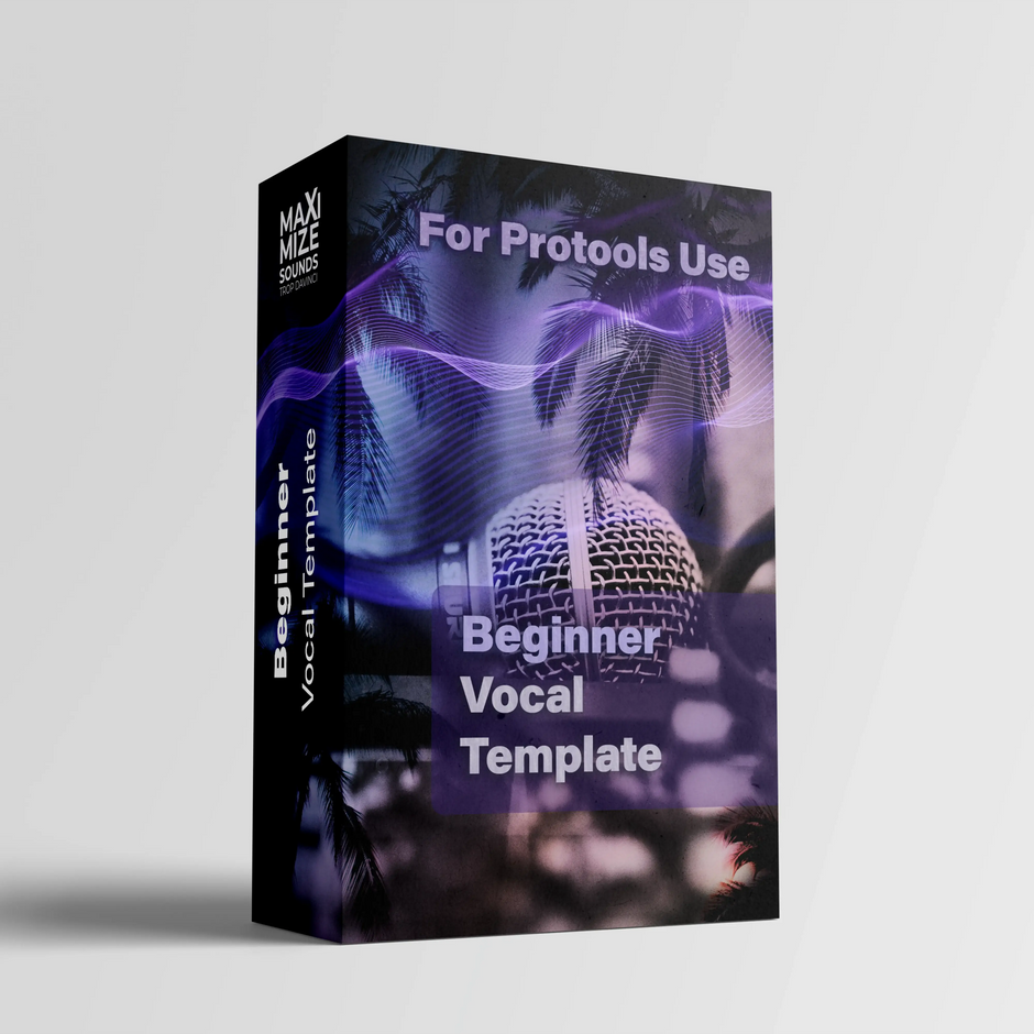 Beginner Vocal Template for Pro Tools - simple 5-track recording setup by Maximize Sounds